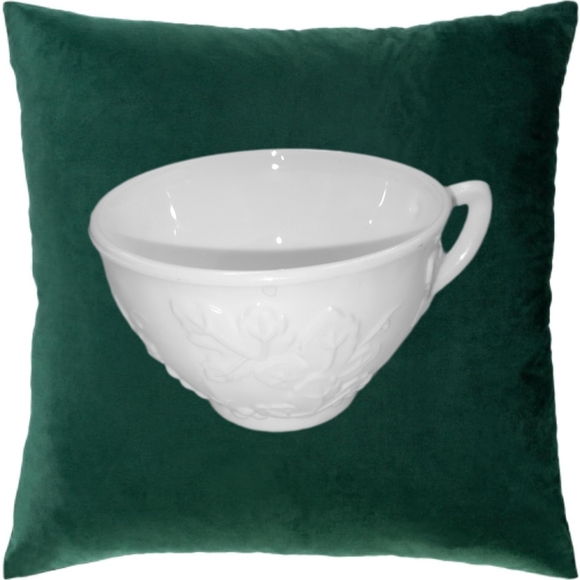 .🌲10/$20. Milk Glass Tea Cup Indiana Glass Colony Harvest Grape Pattern - Picture 3 of 5